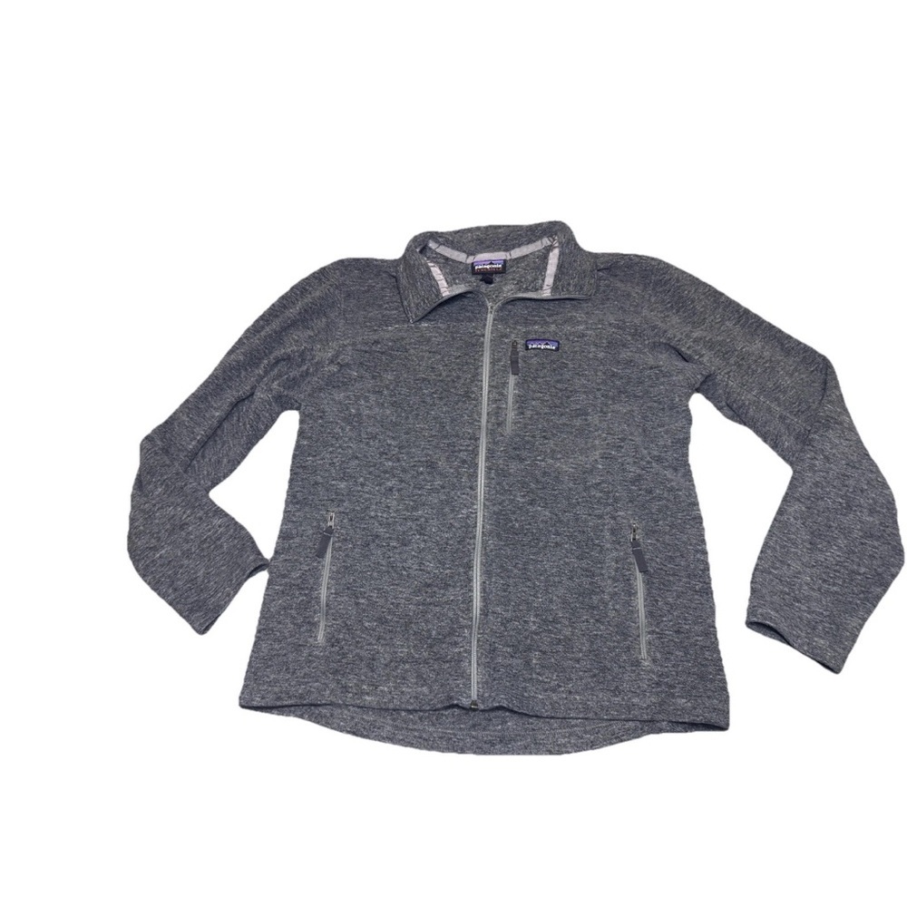 Patagonia Classic Synchilla Fleece Jacket Mens Large Full Zip Grey Gray READ